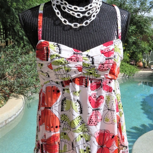 Nanette Lepore Dresses & Skirts - Nanette Lepore Silk Butterfly Dress Size 6